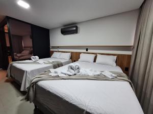 Katil atau katil-katil dalam bilik di Flat de Alto Padrão em João Pessoa