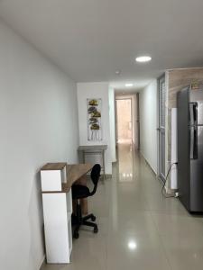 Kuchyň nebo kuchyňský kout v ubytování Acogedor y Moderno Apartamento en Barranquilla