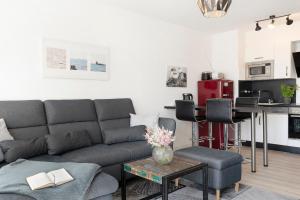 Kuchyň nebo kuchyňský kout v ubytování Villa am Meer Pier 52