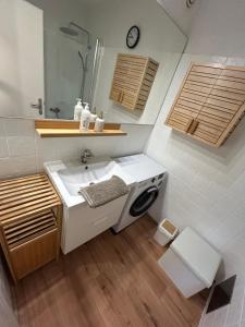 Koupelna v ubytování Andys Adlerblick + 14 fotografií