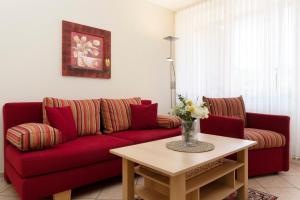 Posezení v ubytování Sonnenwinkel Wohnung 2