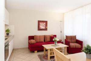 Posezení v ubytování Sonnenwinkel Wohnung 2