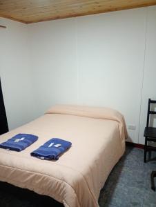 Postel nebo postele na pokoji v ubytování Hospedaje Oscar