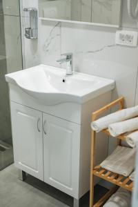 Koupelna v ubytování ARA Lux Apartments
