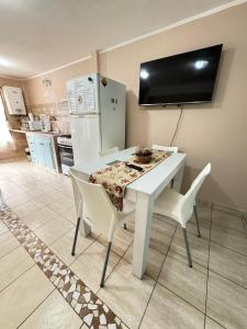 Una cocina o cocineta en Apart Am Duplex