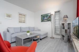 Χώρος καθιστικού στο Haus Dieksee Holm Seezauber