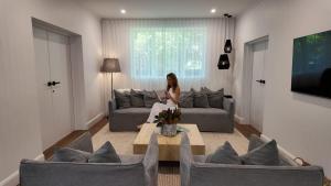 O zonă de relaxare la Nala Cottage at Patonga