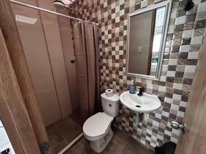 Koupelna v ubytování D habitación con baño privdo