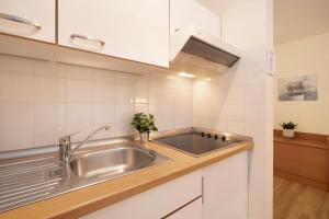 Kuchyň nebo kuchyňský kout v ubytování Lindenbuschen 2 Wohnung 3
