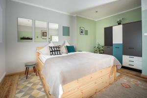Kuchyň nebo kuchyňský kout v ubytování Charmante Privatzimmer in der Stadt