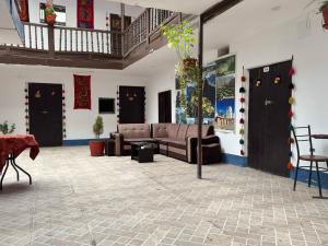 Posezení v ubytování Mallku Wasi - Lodging Hotel Cusco
