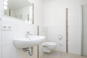 Koupelna v ubytování Waldstraße 16 Wohnung Eckhoff
