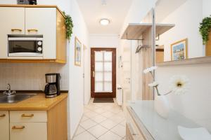 Kuchyň nebo kuchyňský kout v ubytování Haus Seebrise- Wohnung 7