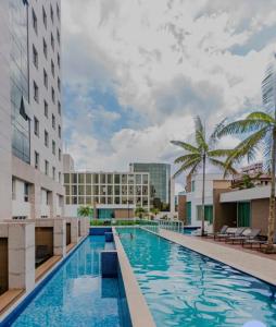 Swimmingpoolen hos eller tæt på Espetacular - Flat no Jade Hotel Brasília