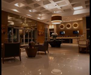 Et opholdsområde på Espetacular - Flat no Jade Hotel Brasília + 19 billeder