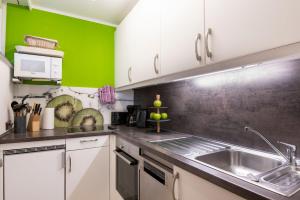Dapur atau dapur kecil di Baltic Wohnung 134