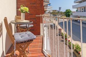 Balkón nebo terasa v ubytování Solymar Wohnung 22