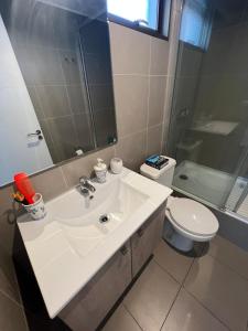 Koupelna v ubytování Gran depto en Barrio Italia - Condell