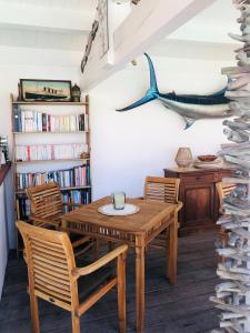 Knihovna v bed and breakfast