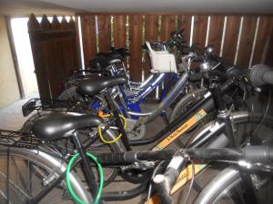 a group of bikes parked next to each other at AmbientHotels Panoramic in Rimini