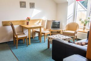 Et tv og/eller underholdning på Apartment Poustevník