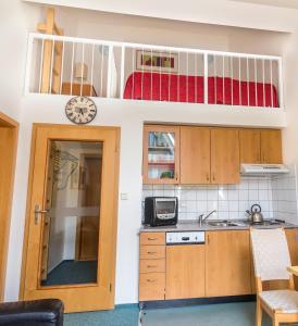 Køkken eller tekøkken på Apartment Poustevník