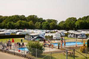 a group of people at an rv park at DCU-Camping Odense in Odense