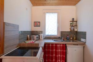 Kuchyň nebo kuchyňský kout v ubytování Ferienhaus Neuland 4 - Entspannung in Seenähe