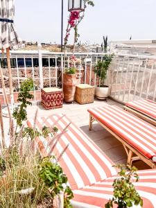 Balkón nebo terasa v ubytování Riad 10 Mandarin BOUTIQUE RIAD