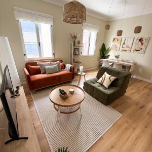 Ruang duduk di Confort y estilo en Ferrol
