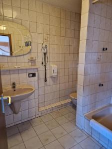 Bilik mandi di HOTEL WALDHORN