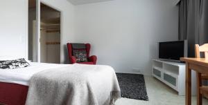 TV a/nebo společenská místnost v ubytování Lapland Hotels Hetta