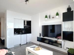 Kuchyň nebo kuchyňský kout v ubytování PANORAMIC D-LUXE