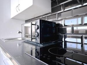Kuchyň nebo kuchyňský kout v ubytování PANORAMIC D-LUXE