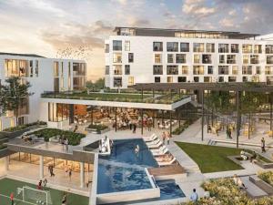 an artist impression of the proposed redevelopment of the hotel at Modern Luxury 1 bed apartment in Johannesburg