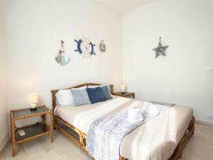 Giường trong phòng chung tại 250 mt dal mare - Alloggio Centrale con Aria Condizionata