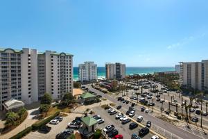 an aerial view of a parking lot in a city at St. Lucia 1103 in Destin