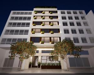 a rendering of a white building with trees in front at Eternity Athens -Opening 2025- in Athens