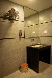 Koupelna v ubytování Hotel The Black Gold