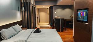 Letto o letti in una camera di Sunway Resort Suite Linked to Pyramid and Lagoon