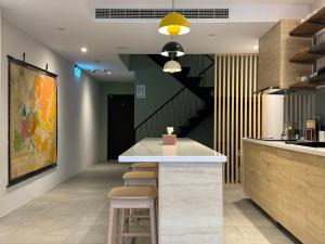 Η κουζίνα ή μικρή κουζίνα στο Yoshi Hotel - Tainan Sinmei Branch