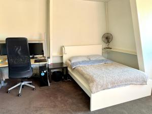 Letto o letti in una camera di B&B Brouwersvaart