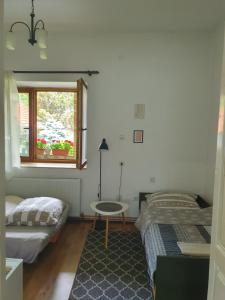 Uma cama ou camas num quarto em Citadela