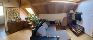 Posezení v ubytování Maison Vallouise 4 à 8 personnes 120m² lumineuse + 3 fotografie