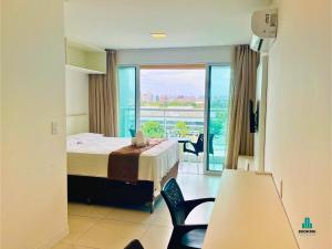 Fortaleza Sul Flats Service客房内的一张或多张床位