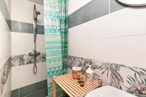 a bathroom with a shower and a toilet at Sardinia 10 Apartment - Lecce Selection in Lecce +20 photos