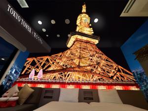 Posezení v ubytování Henn na Hotel Tokyo Hamamatsucho