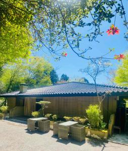 Hakonesaryo Kintoki外面的花园