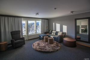 Posezení v ubytování Laponia Hotell & Konferens