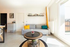 Χώρος καθιστικού στο APPARTEMENT CHRISTINE à Lège +14 φωτογραφίες